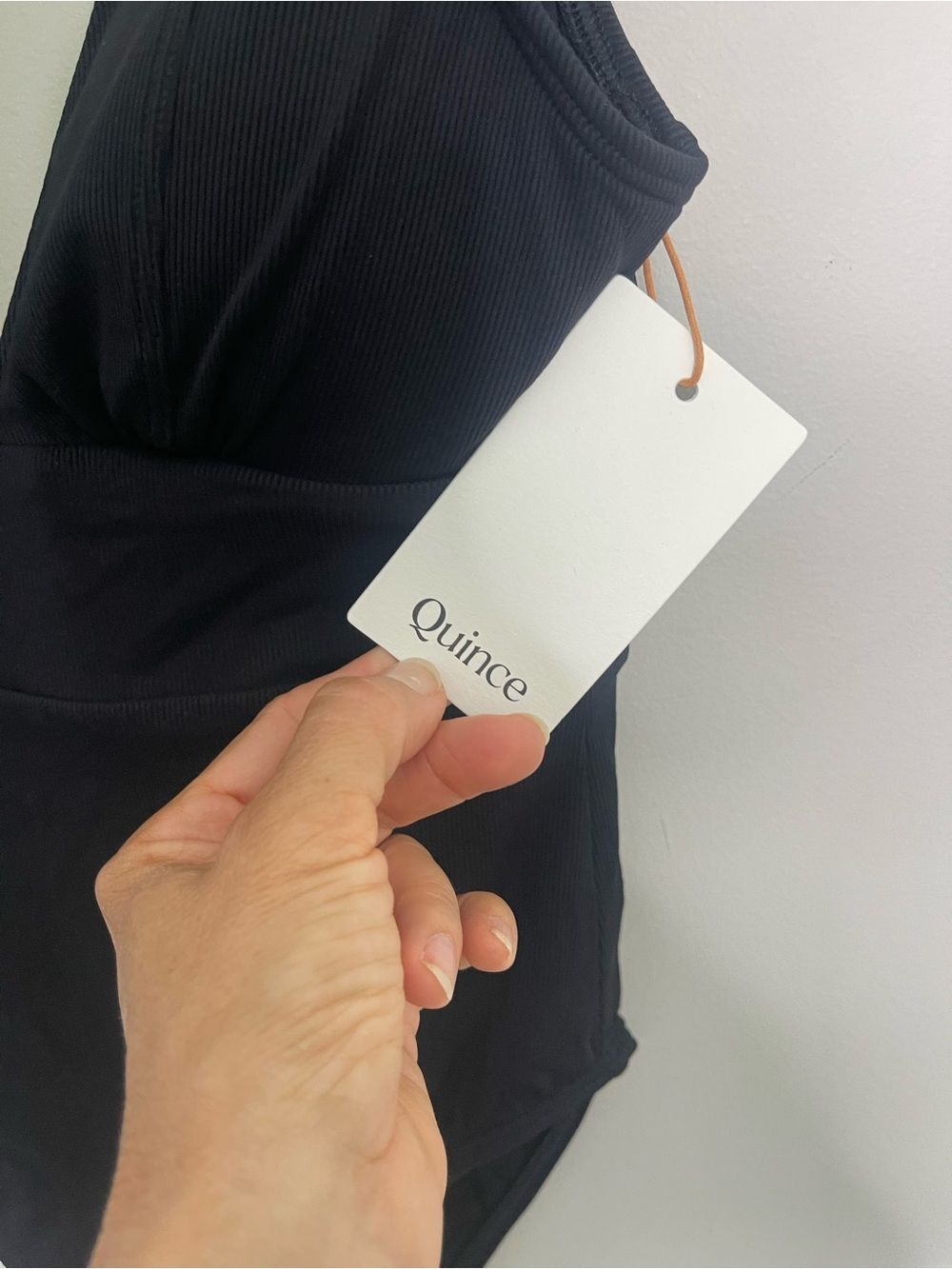 Quince Italian Plunge One-Piece Black Swimsuit NEW XS - Picture 6 of 10